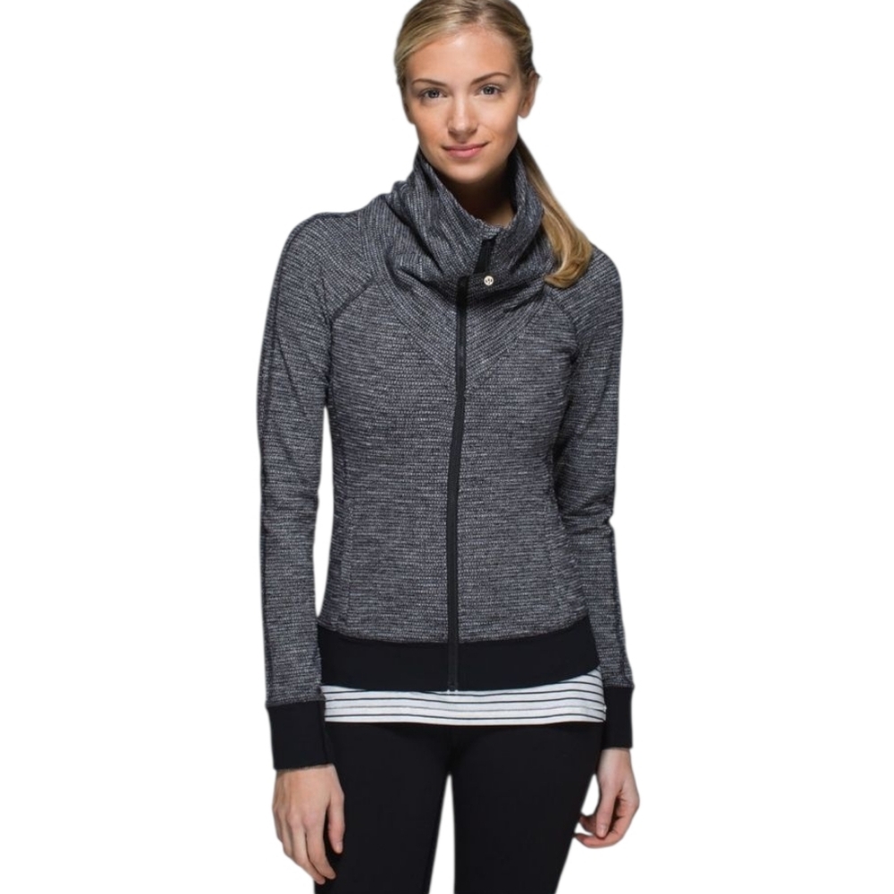 Lululemon Be Present Jacket Coco Pique Black